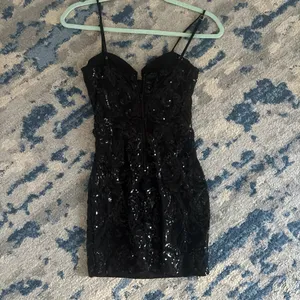 Windsor Black Mini Homecoming Dress thumbnail 2