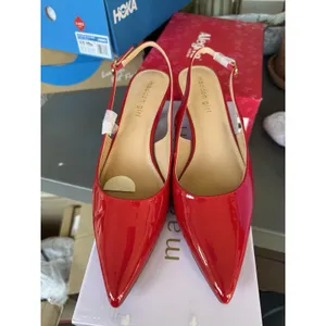 Steve Madden Women's US 7.5 Valeriee Heel Pointed Toe Pump Red‎ Patent thumbnail 6