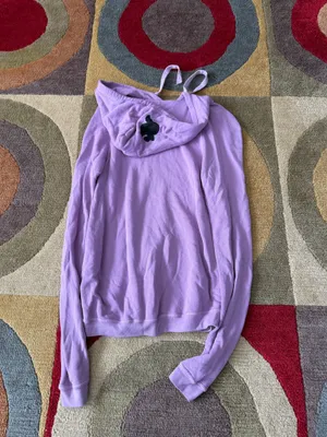 Freecity Life Nature Love Purple French Terry Pullover Hoodie Sweatshirt 0 / XS thumbnail 5