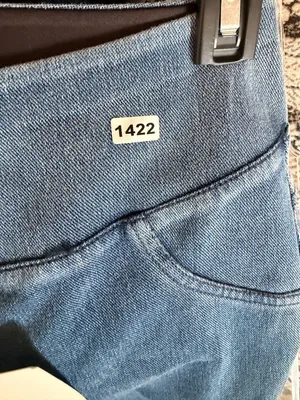 Halara Womens M 7/8 High-Waist Skinny Denim Pants Stretchy Cotton-Blend Medium B thumbnail 5