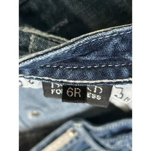 Rock For Express Y2K‎ Jeans Womens Size 6R Boot Cut Dark Wash Denim Embellished thumbnail 7