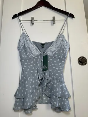 Wild Fable Blue Paisley Bandana Cami Tank Top XS thumbnail 9