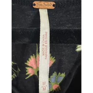 Free People Love Potion Black Top Boho Cottage Coquette Lace Black Medium Womens thumbnail 4