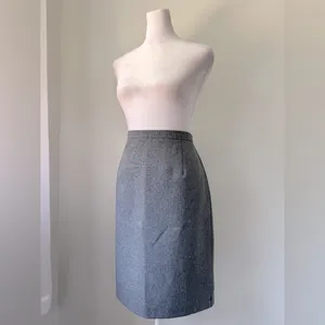 Vintage ‘90s Requirements Dark Gray Knee Length Pencil Skirt thumbnail 3