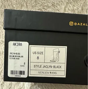 Azalea Wang Jaclyn-Black Stiletto Boot - Size 8 - Nib thumbnail 15