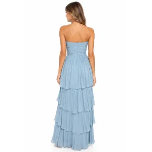 Lulus Slate Blue Formal Maxi Dress Size XL Long thumbnail 2