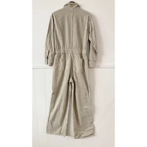 Universal Threads Utility Jumpsuit Women’s 6 Beige Wide Leg Button Front thumbnail 7