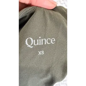 Quince Ultra-Soft High Neck Cropped Tank Top Dark Olive Green XS Activewear thumbnail 4