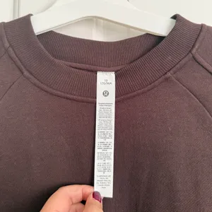lululemon Scuba Long-Sleeve Dress Size 10 Espresso Brown Fleece Sweatshirt NWOT thumbnail 4