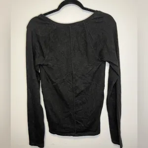 Free People Thick Cotton Blend Fitted Long Sleeve Lg thumbnail 4
