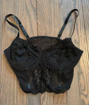 Black Lace Tank Top thumbnail 1
