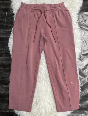 A New Day Mauve Pink Front Seam Jogger Pants Lounge Comfy Basic Activewear thumbnail 1