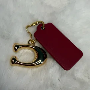 1.5" COACH "C" Hang Tag Key Fob Bag Charm thumbnail 2