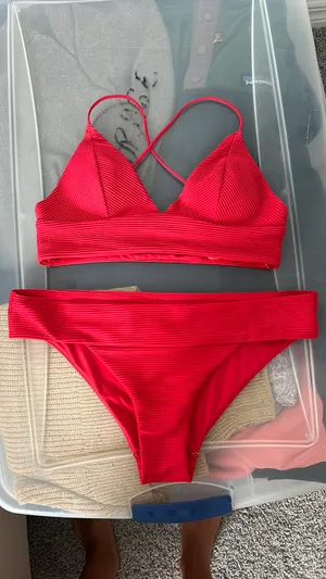 H&M Red Bikini Set thumbnail 1
