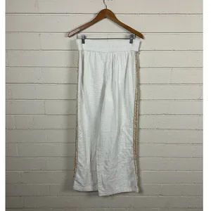 Aerie White Wide Leg Pants size M thumbnail 2