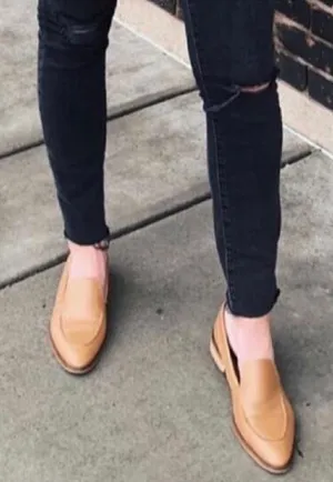 Everlane The Modern Loafer Camel Size 8.5 Distressed Made in Italy thumbnail 1