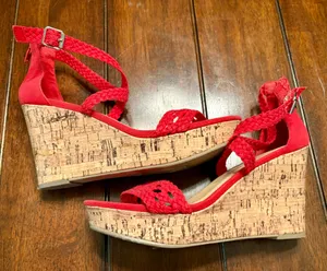 Mossimo Supply Co Coral Wedges thumbnail 2