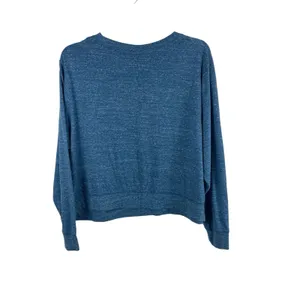 Nike Women’s 2X Blue Lightweight Pullover Sweatshirt Swoosh Logo Athleisure thumbnail 4