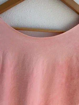 Bleached grunge off the shoulder pocket tee Red Size L thumbnail 8