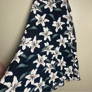 O'Neill Navy Floral Halter Dress beach coastal summer size‎ XS thumbnail 2