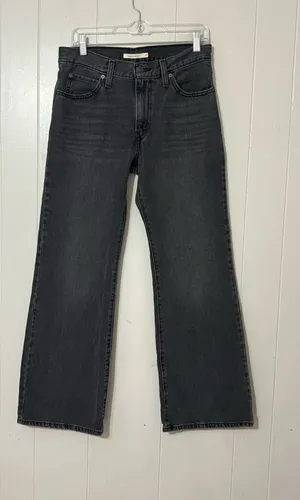 Levi’s 94 Baggy Bootcut Jeans Black Wash Size 28 Y2K thumbnail 1