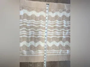 Anthropologie Pointelle sweater & skirt set size xl‎ thumbnail 8