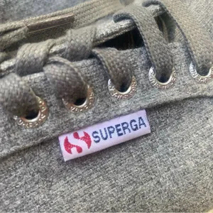 Superga Sneakers Gray Wool Platform Lace‎ Up Women’s size 10 thumbnail 8