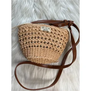 Zara Wicker Mini Lined Bucket Crossbody thumbnail 5