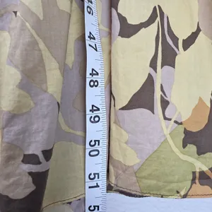 BCBGMAXAZRIA Brown Floral Tiered Maxi Dress Silk Lining Open Back Size Medium thumbnail 10