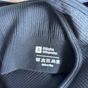 NWOT Women's Black Ribbed Workout Set thumbnail 7