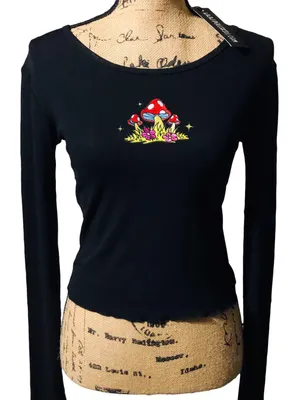 Dolls Kill Current Mood Mushroom 🍄 Top NWT! thumbnail 1