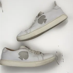 Kate Spade Sneakers Womens Size 6 Fez White Athletic Shoes LOGO New York thumbnail 1