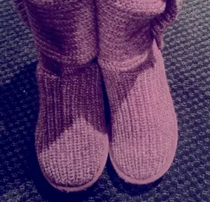 UGG Classic Purple Cardy Tall Knit Boots thumbnail 5