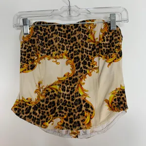 MIAOU X Urban Outfitters Perrie Corset Top Leopard Womens XS thumbnail 3
