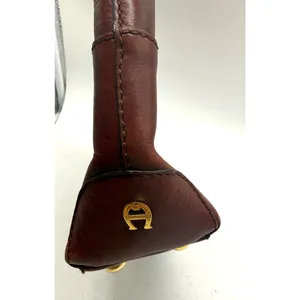 Etienne‎ Aigner Satchel Bag Womens Small Brown Leather Top Handle Logo Purse thumbnail 3