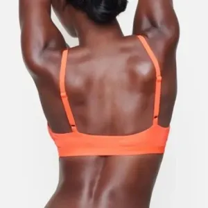 SKIMS Everyday Bralette in Neon Orange Traingle XXS Womens New Solid Adjustable‎ thumbnail 2