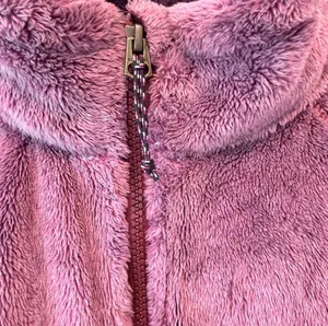 BURTON Dryride Plush Fleece Zip Up Jacket Mauve Purple High Loft | Size Medium thumbnail 4
