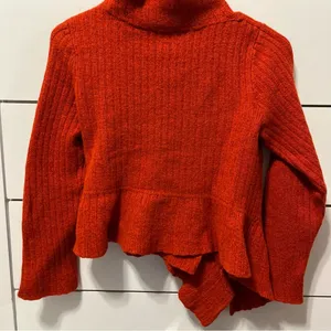Anthropologie Knitted & Knotted Red Wool Blend Sweater thumbnail 3