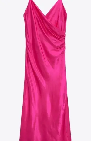 Zara Pink Midi Dress thumbnail 2