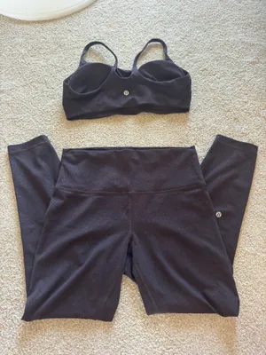 Lululemon dark brown leopard set thumbnail 3