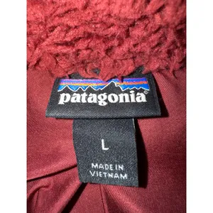 Patagonia Women's Los Gatos Vest Sherpa fluffy maroon fall large super soft thumbnail 4
