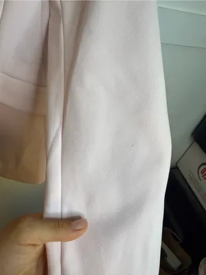 Express Baby Pink Editor Single Button Blazer thumbnail 6