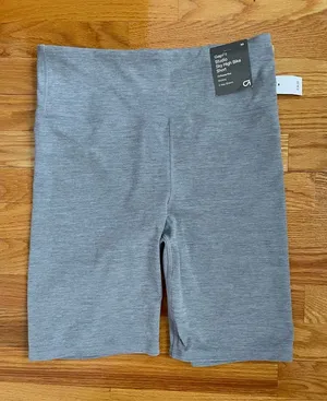 GAP Studio Sky High Gray Bike Shorts - NWT! thumbnail 1