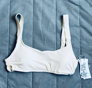 Quint Soul NWT Malibu High Rise Ivory/White Ribbed Bikini Set - S/M thumbnail 10