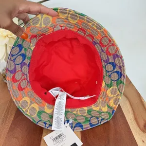 NWT Coach‎ Rainbow Signature Bucket Hat thumbnail 3