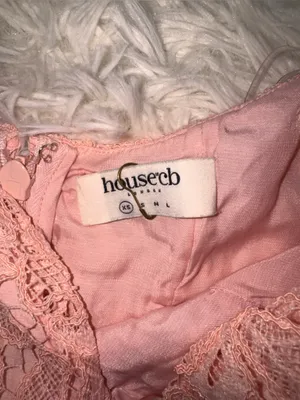 NEW House of cb VERITY Perfectly Pink Floral Lace Mini Dress sz XS thumbnail 7