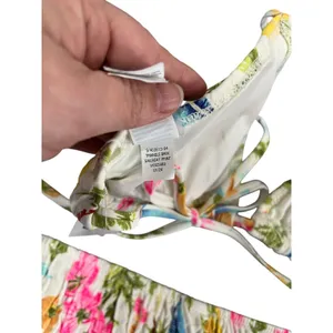 Old Navy Textured Triangle String Bikini Set Top‎ M Bottom S New Swim thumbnail 8