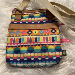 Lily Bloom Crossbody bag adjustable smaller size no rips and very colorful thumbnail 2