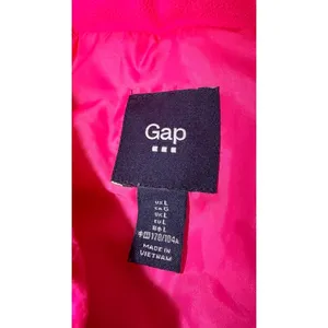 Gap Hot Pink Puffer Vest Women's Large Lightweight Quilted Snap Zip thumbnail 6