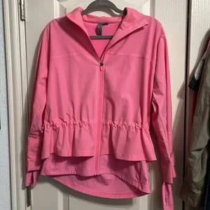 Sweaty Betty Fast Lane Running Peplum Jacket Athleisure Gym Pilates Coquette thumbnail 2